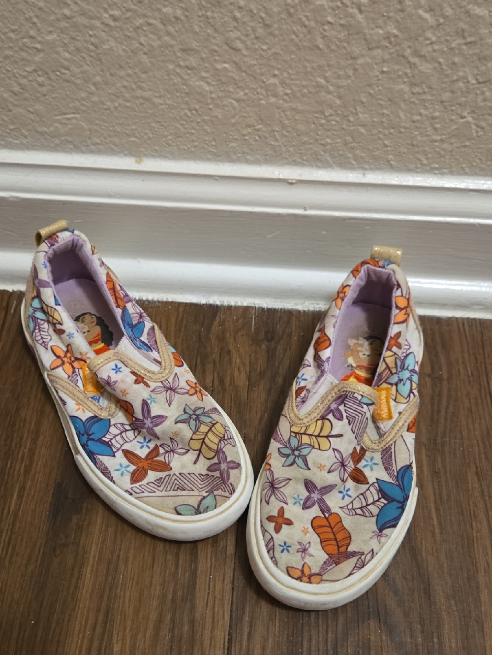 Kids Disney Moana Slip-On Canvas Shoes